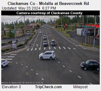 Traffic Cam Clackamas Co - Molalla at Beavercreek Rd